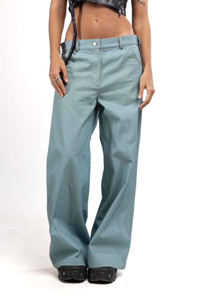 Reverie Printed Baggy Jeans