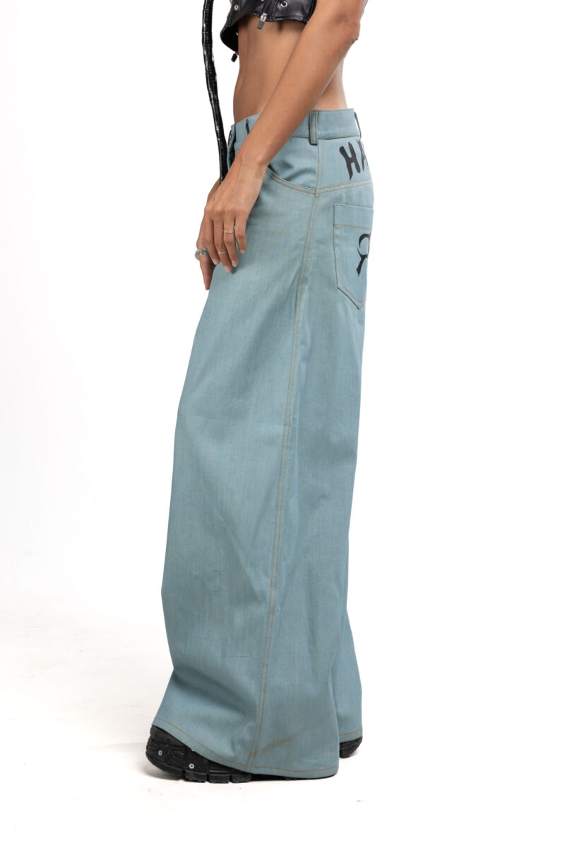 Reverie Printed Baggy Jeans - Image 5
