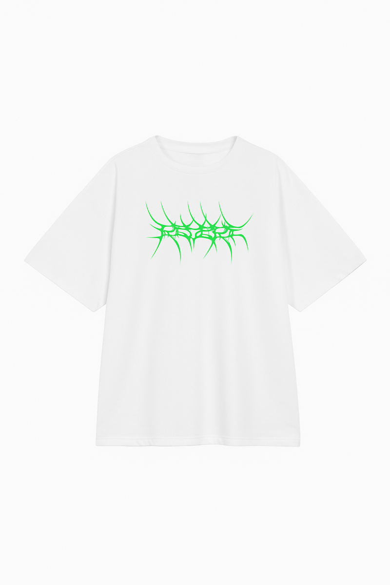Reverie Oversized Green Spikes T-shirt (unisex) - Image 1
