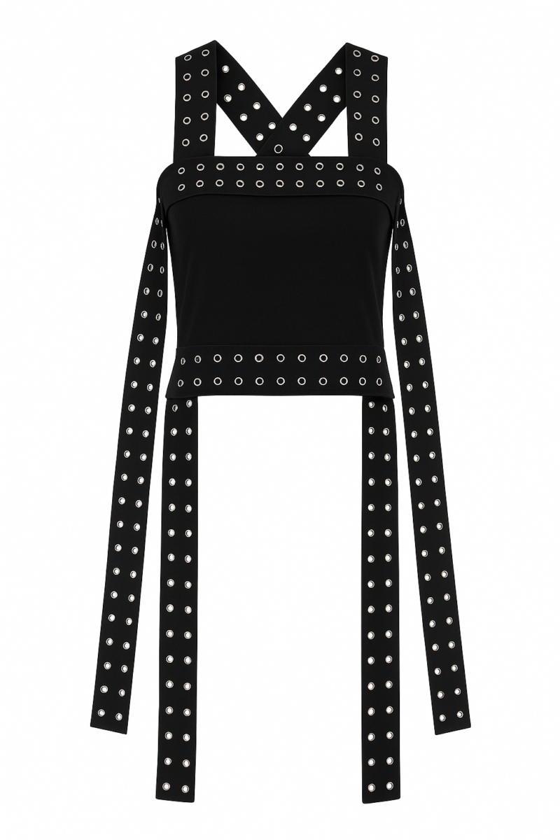 Luna Top In Black - Image 1