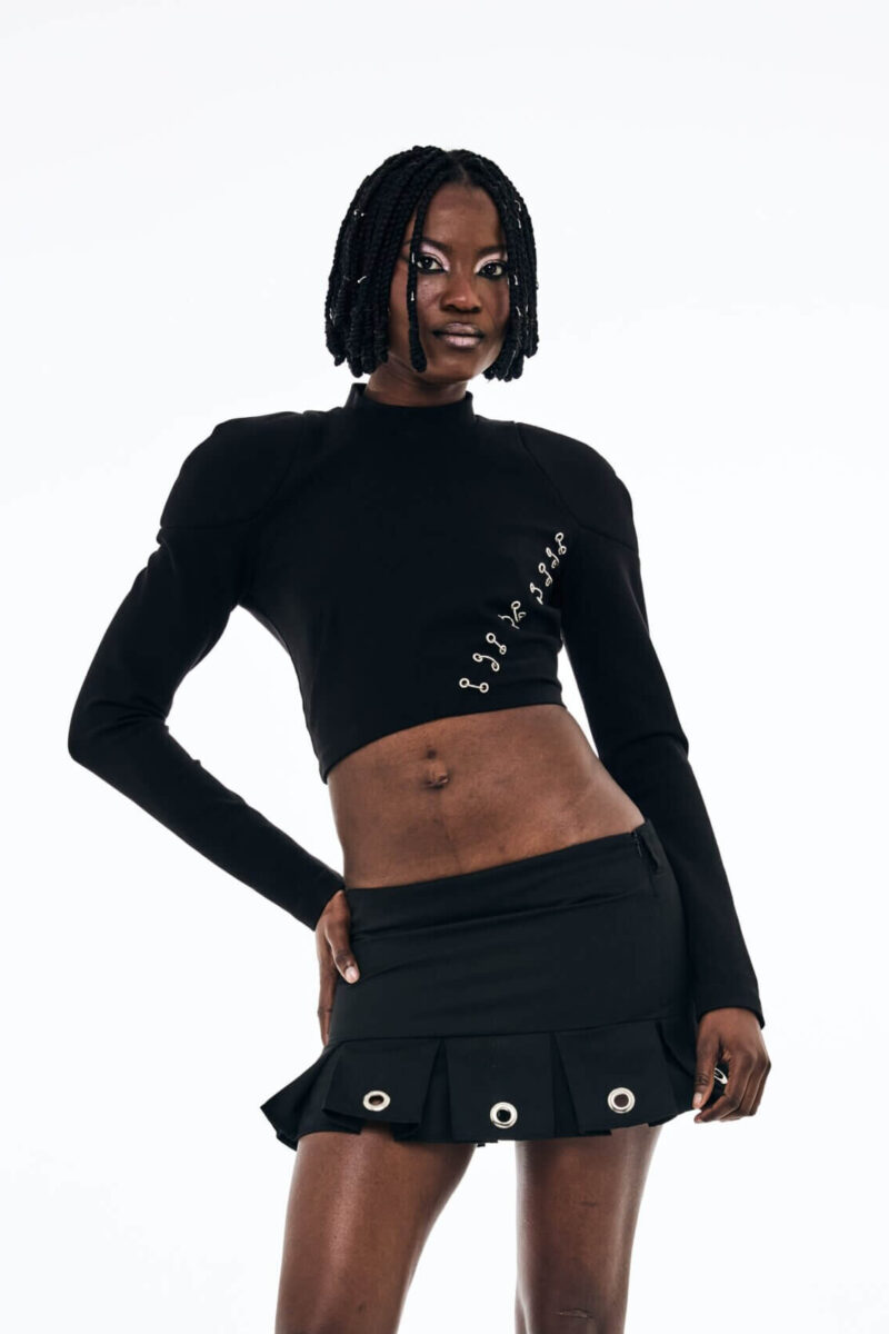 Gemma Biker Crop Top - Image 5