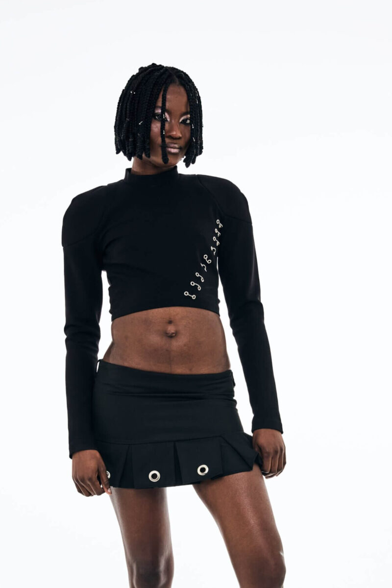 Gemma Biker Crop Top - Image 4