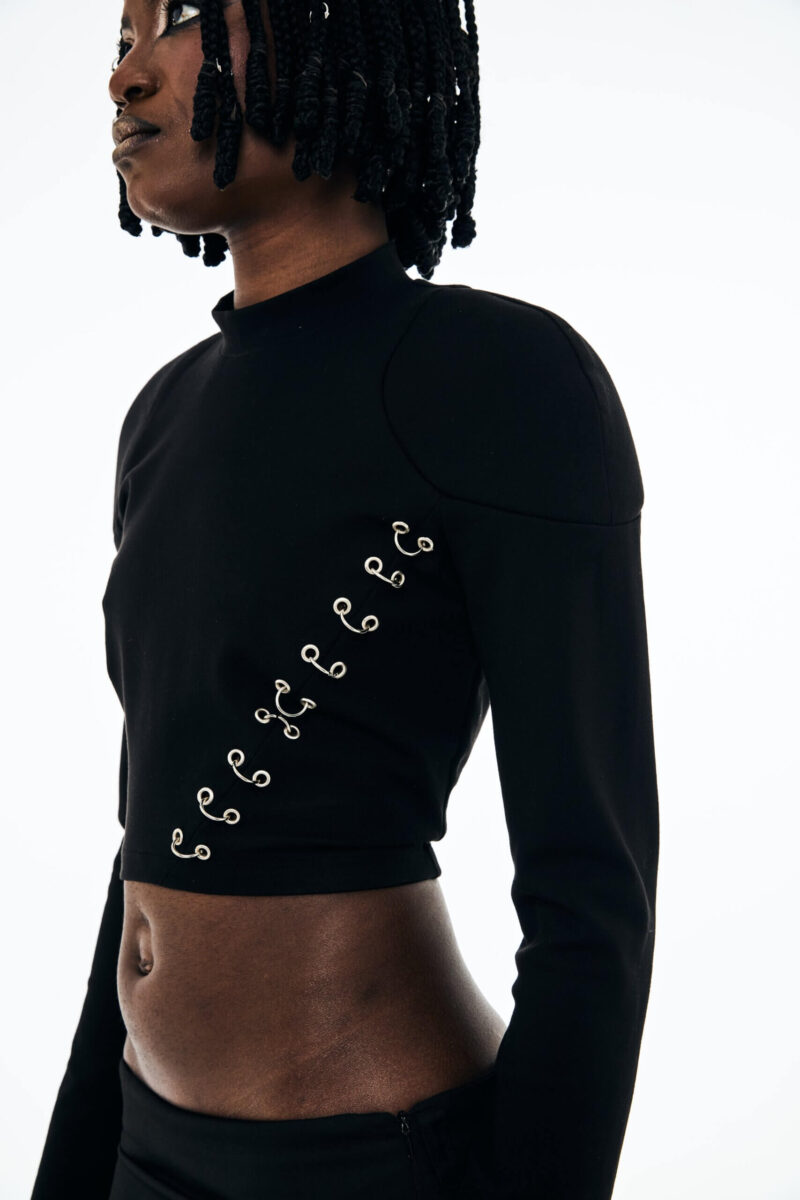 Gemma Biker Crop Top - Image 2