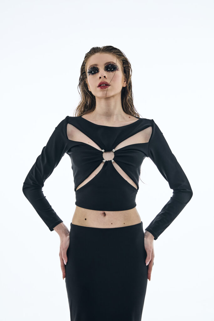 Mermaid Black Top - Part Of Set