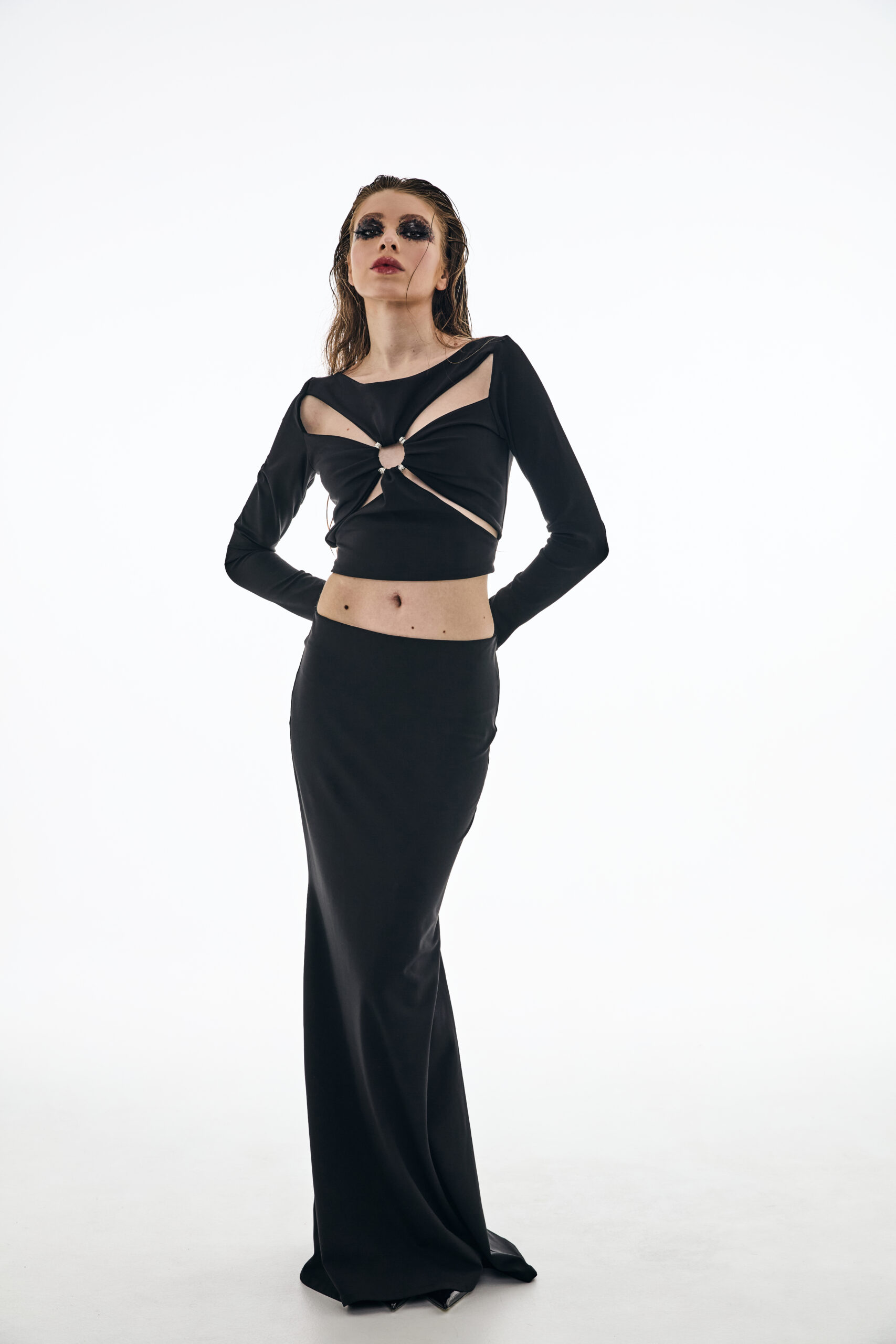 Mermaid Black Top - Part Of Set - Image 5