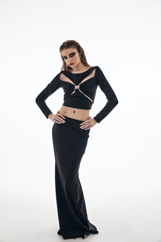 Mermaid Black Top - Part Of Set