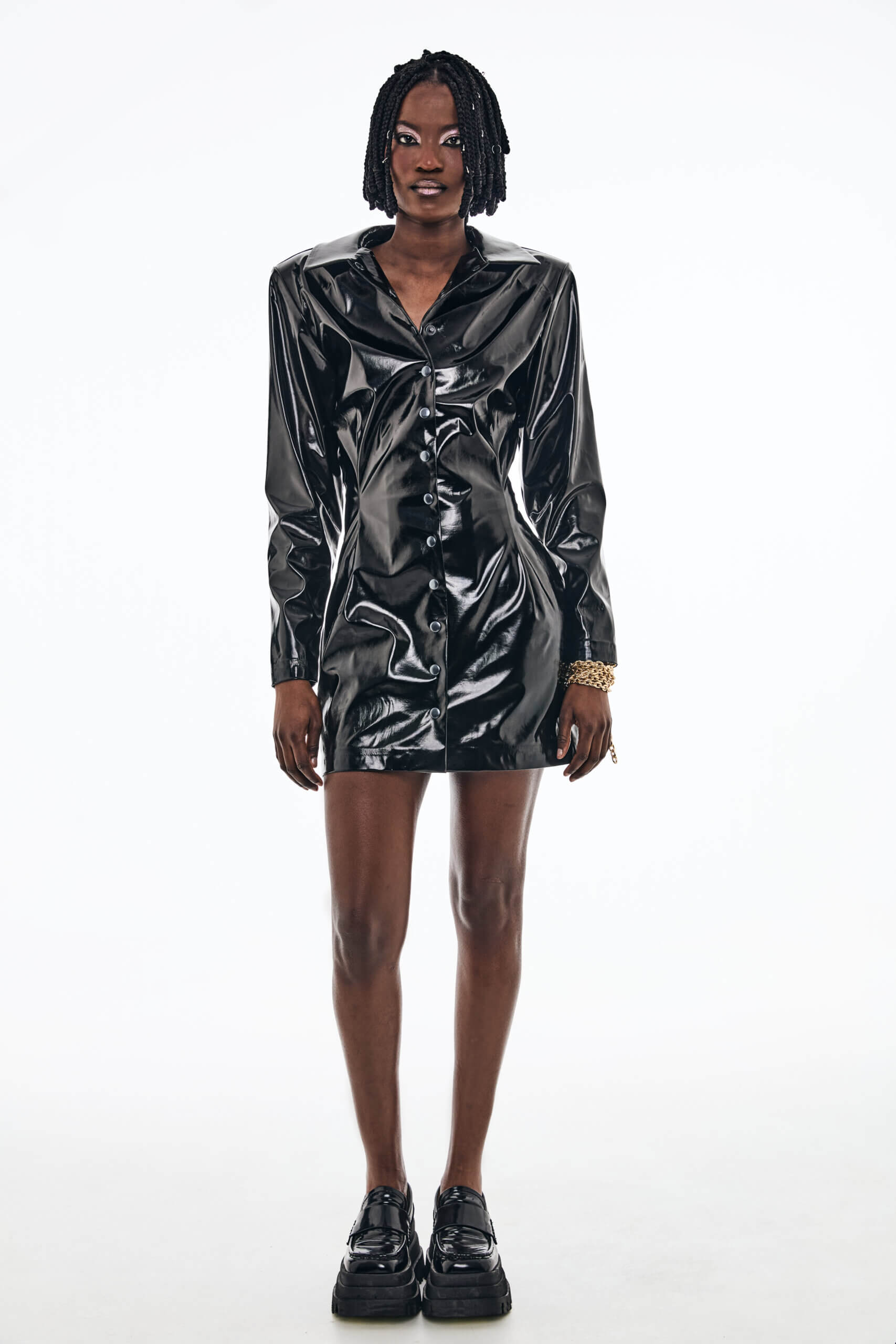 Pixie Vinyl Dress - Image 2