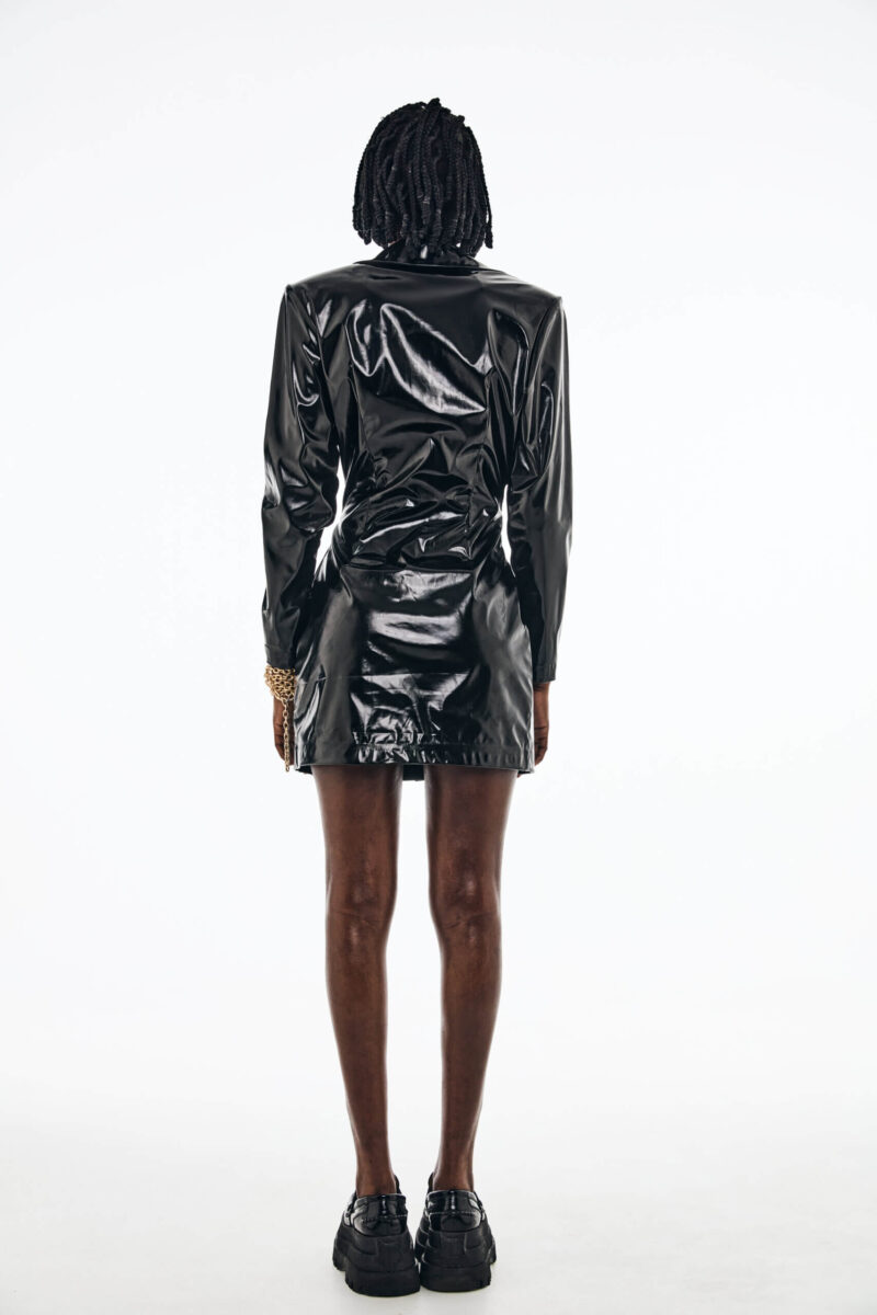 Pixie Vinyl Dress - Image 3