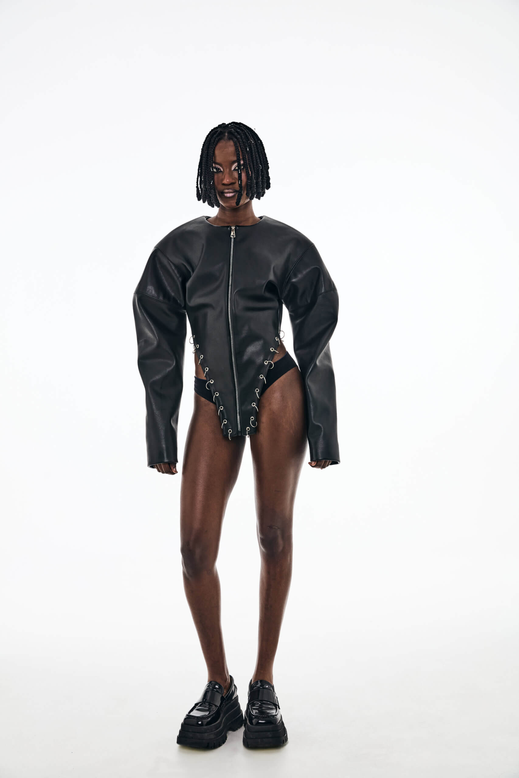 Moto Cropped Jacket - Image 4