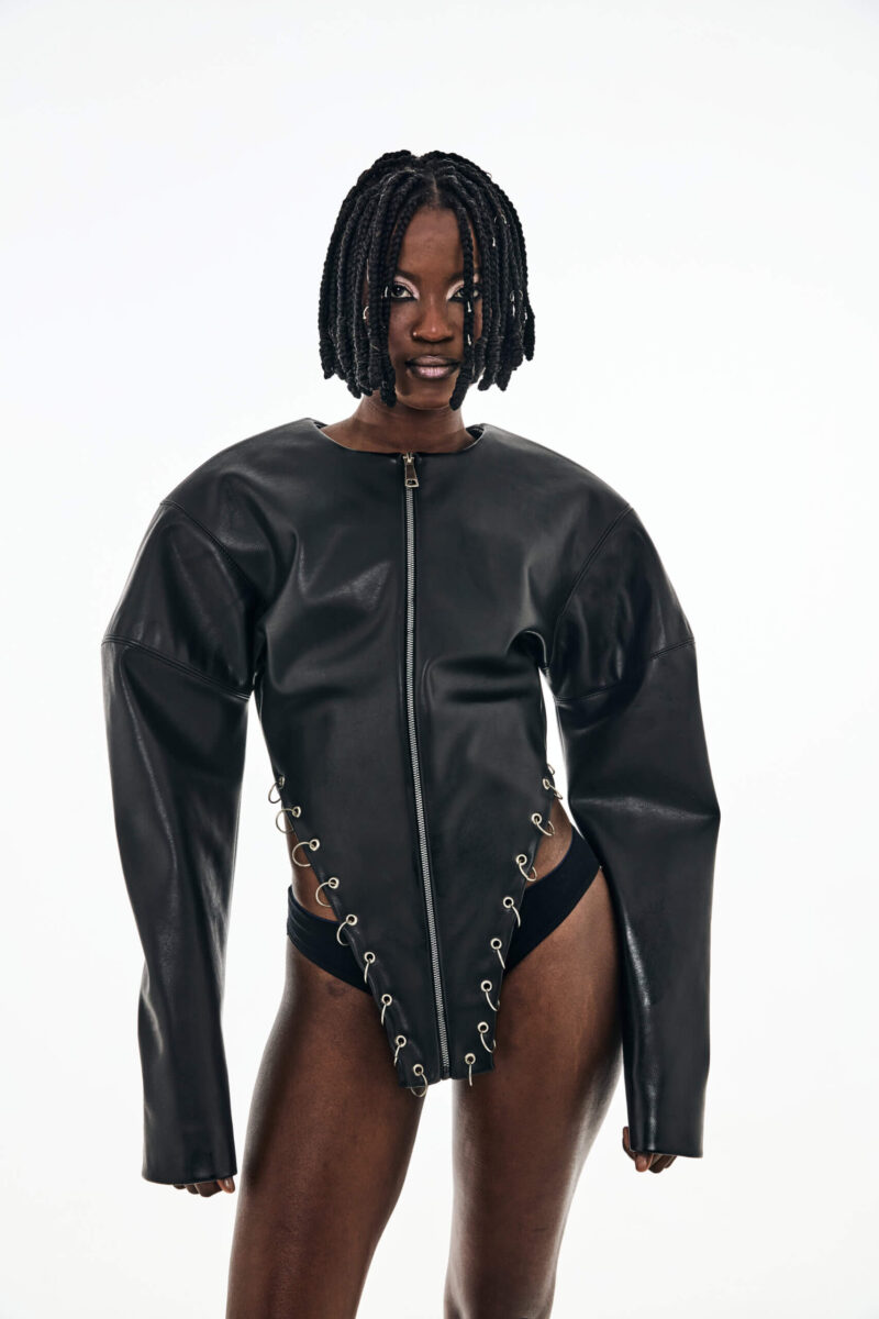 Moto Cropped Jacket - Image 6