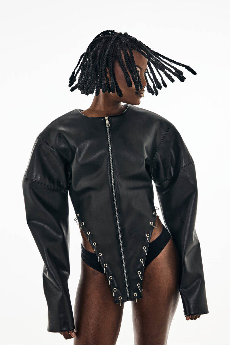 Moto Cropped Jacket - Image 5
