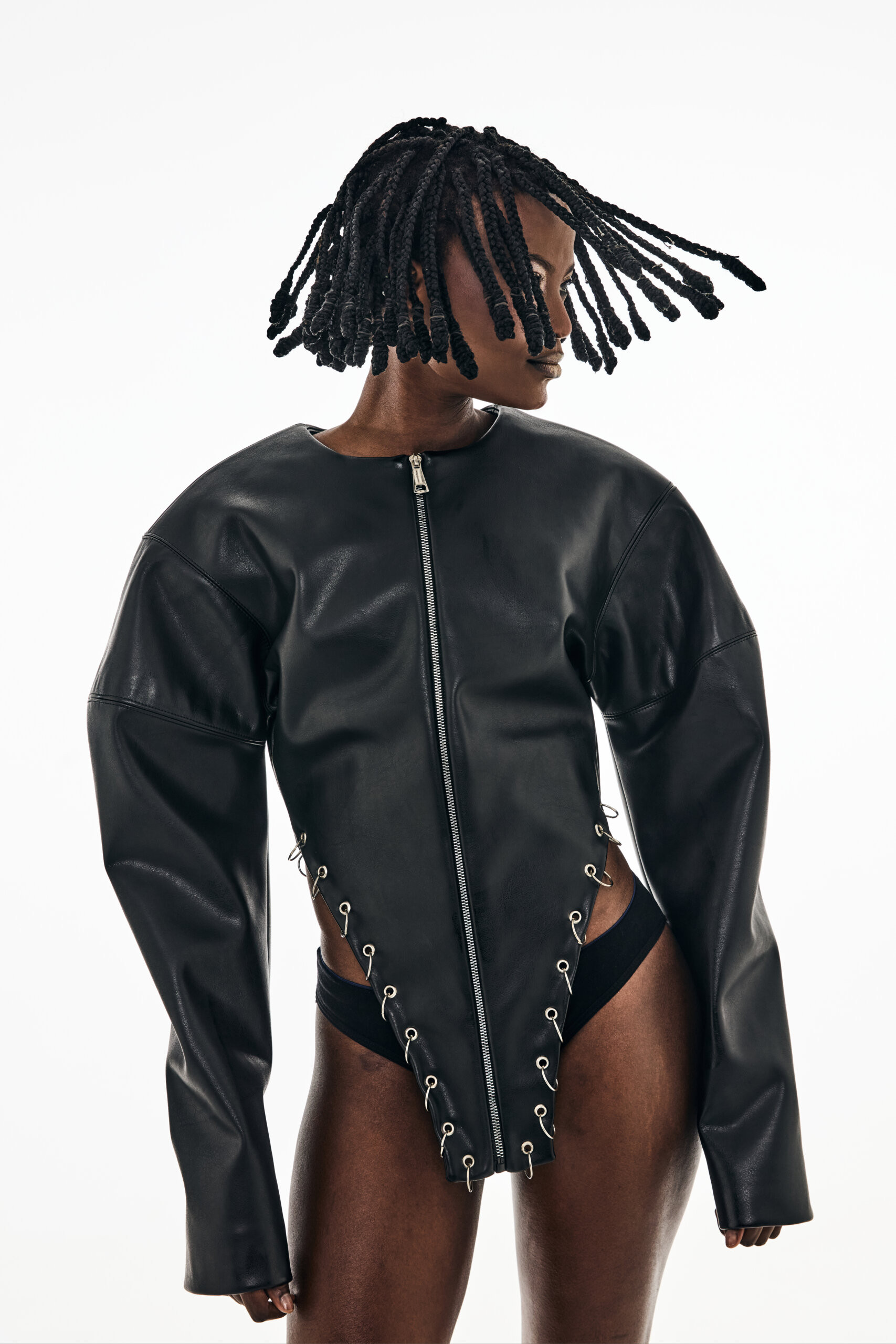 Moto Cropped Jacket - Image 5