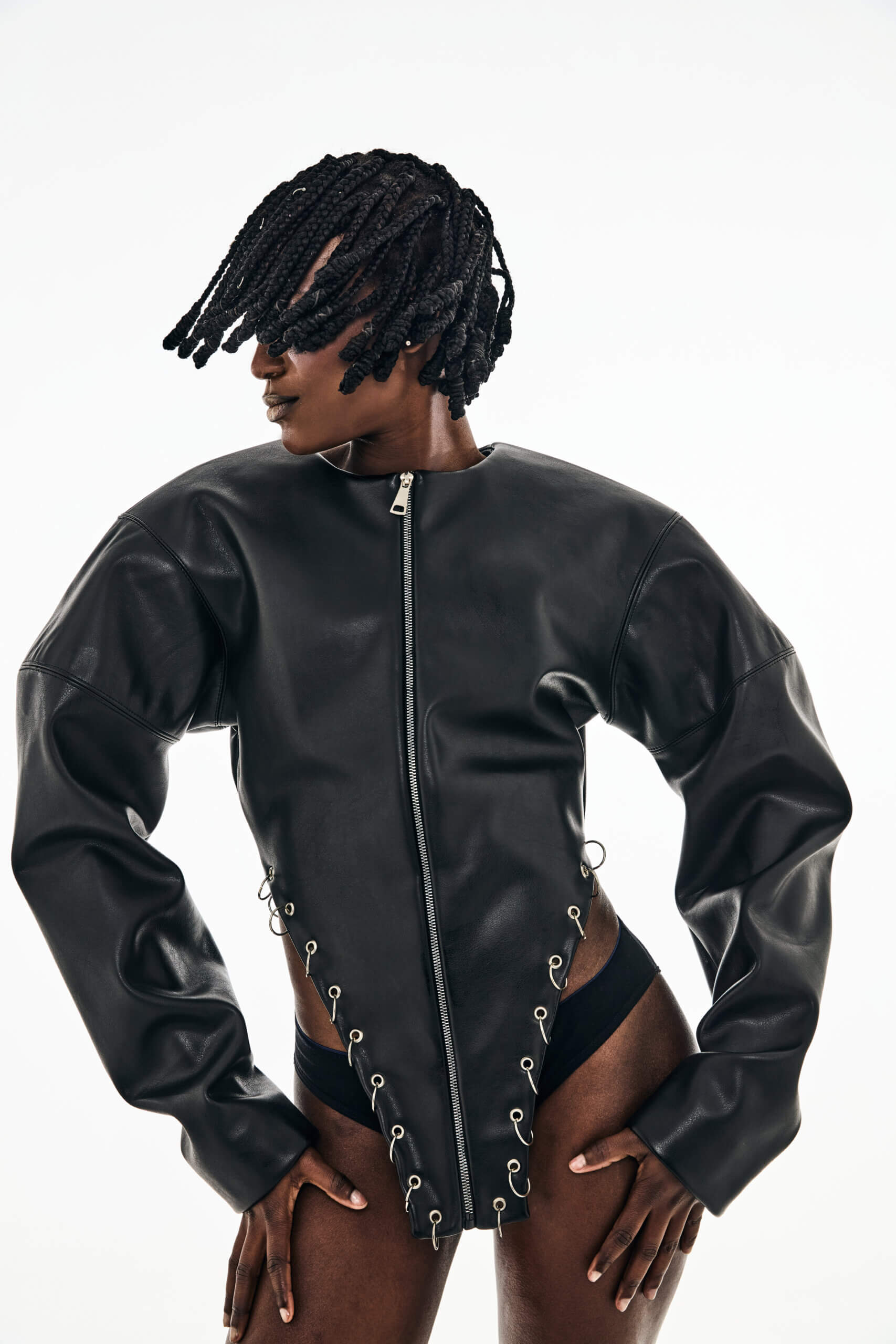 Moto Cropped Jacket - Image 2