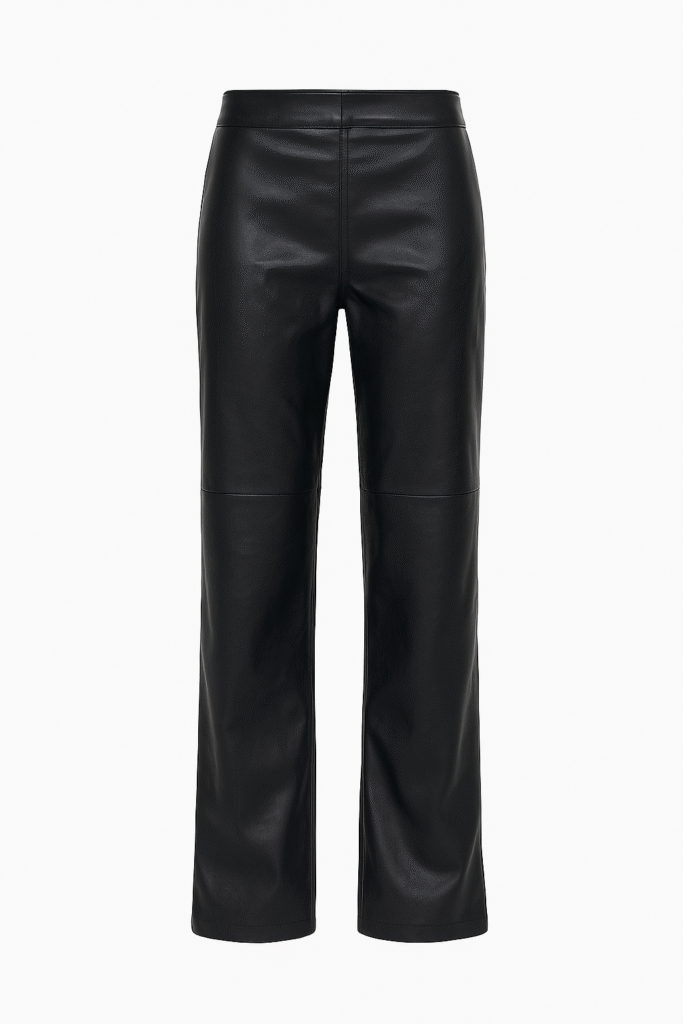 Loose Fit Leather Pants