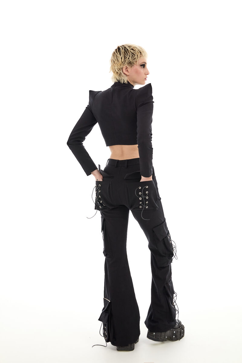 Calliope Flared Cargo Pants - Image 9