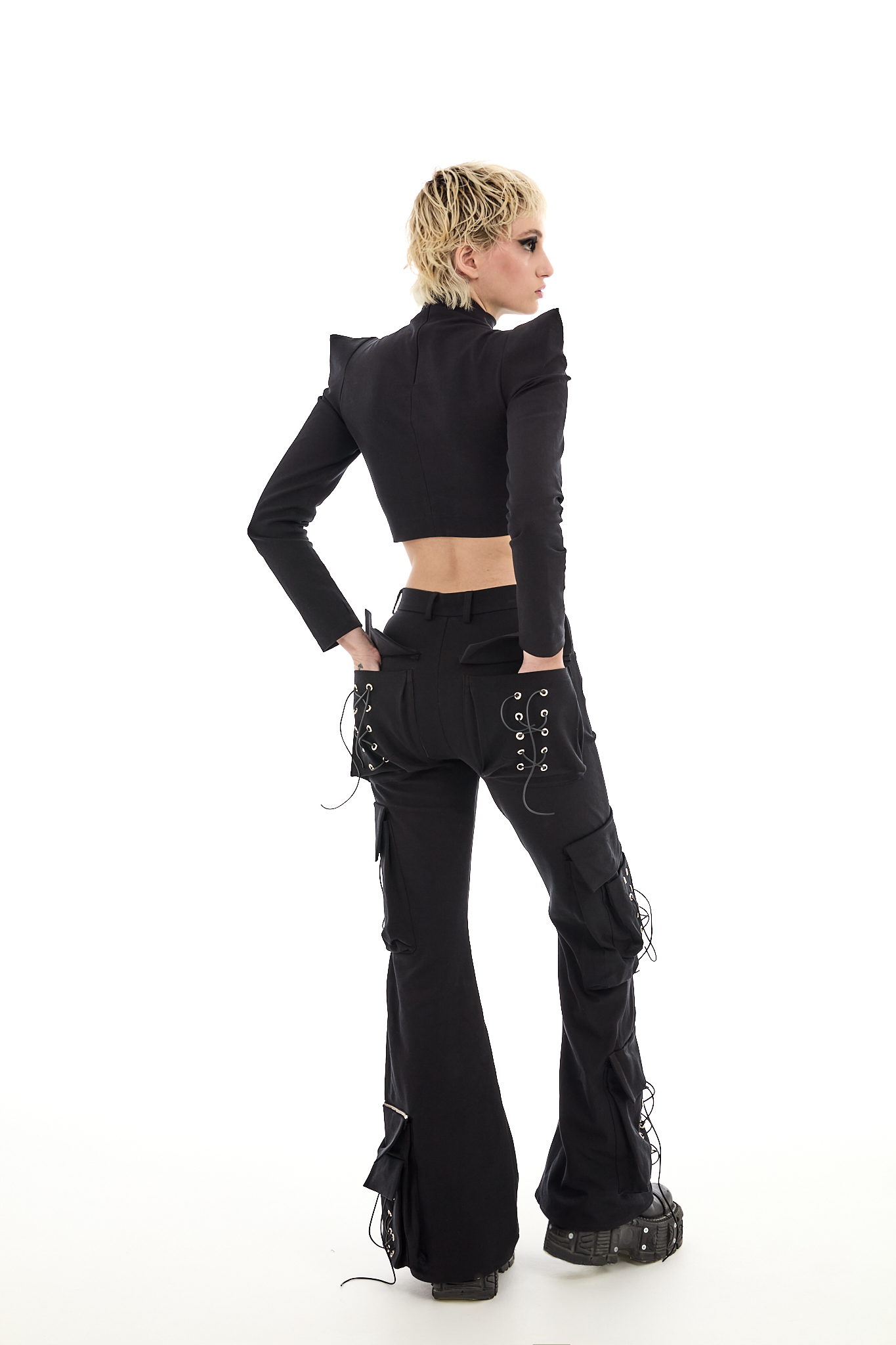 Calliope Flared Cargo Pants - Image 9