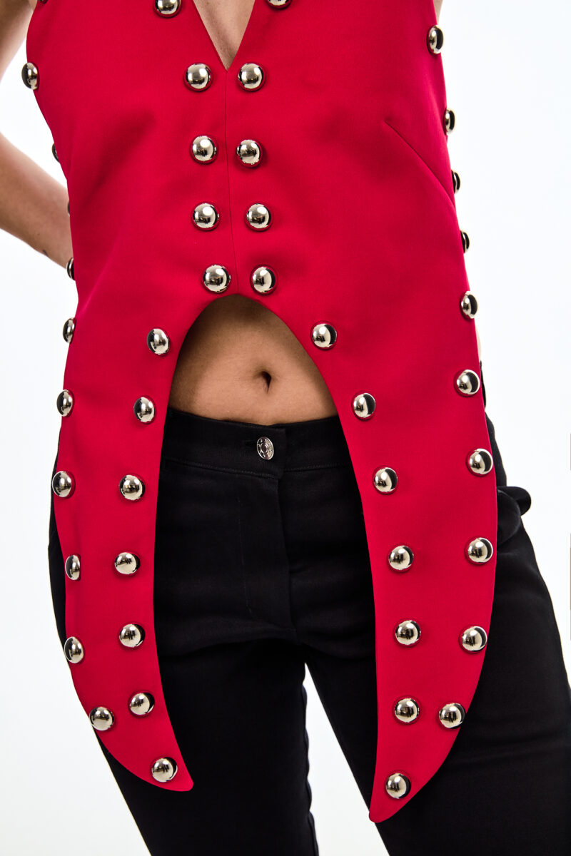 Medusa Top in Red - Image 5
