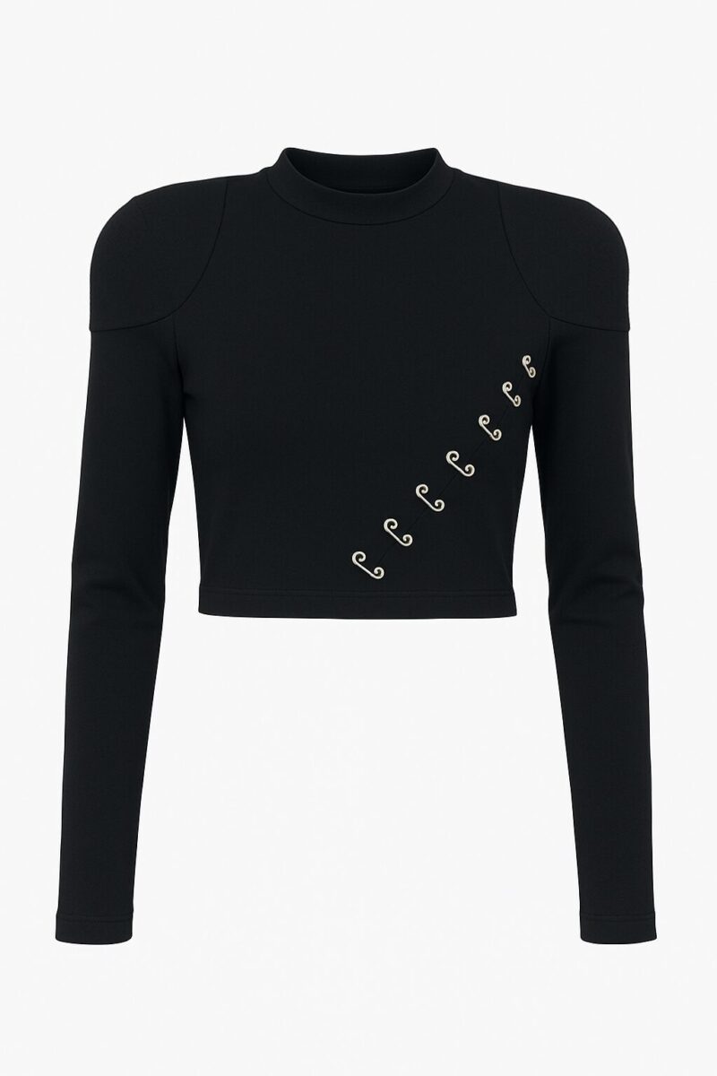 Gemma Biker Crop Top - Image 1
