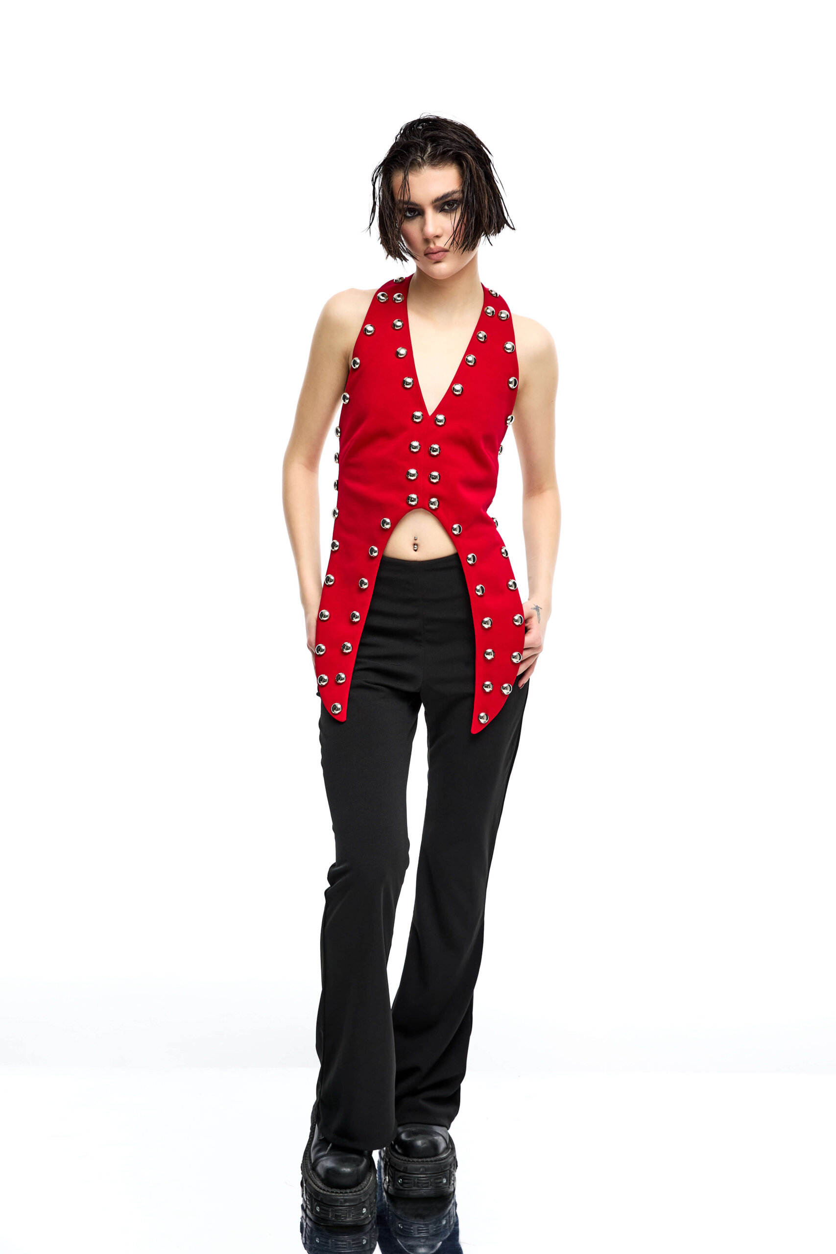 Medusa Top in Red - Image 3