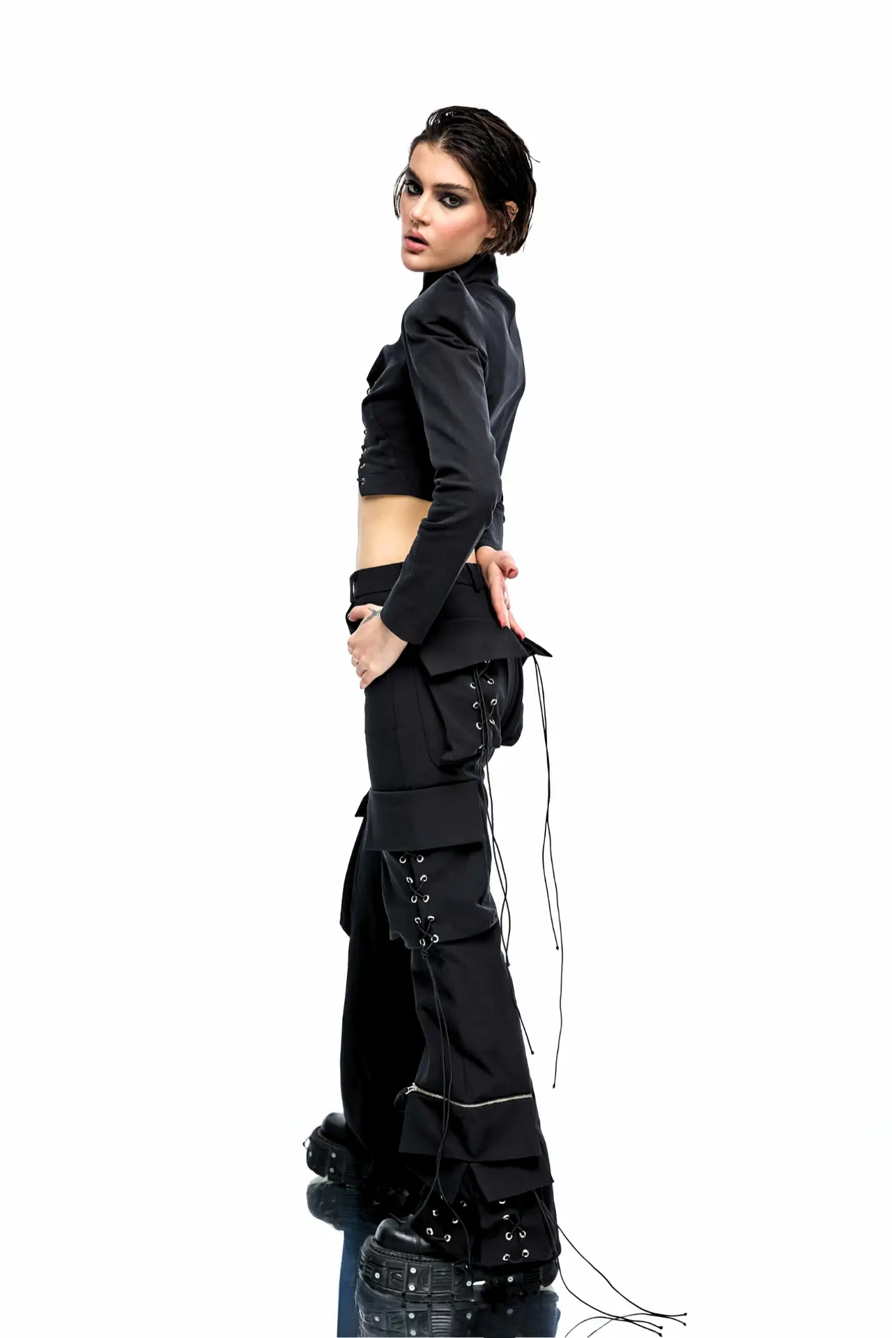 Calliope Flared Cargo Pants - Image 4