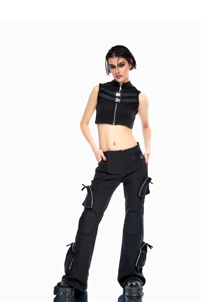 Circe Low Rise Y2K Cargo Pants