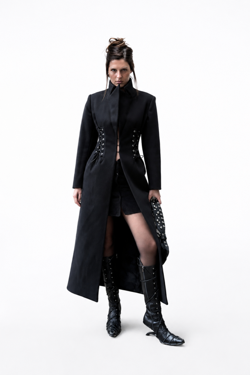 Nocturne Corset Coat in Wool - Image 5