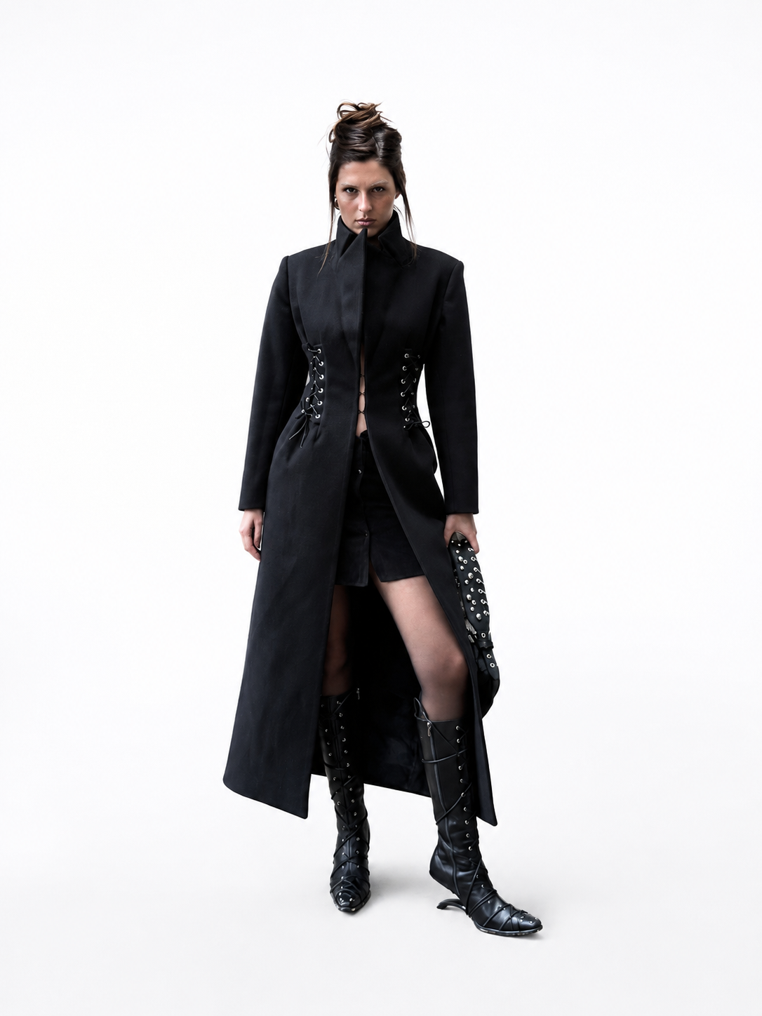 Nocturne Corset Coat in Wool - Image 5