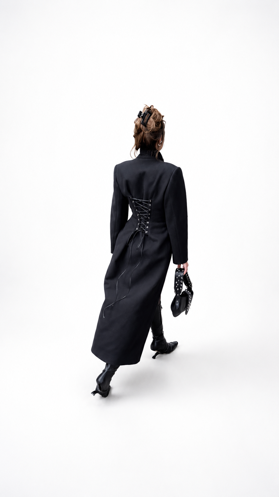 Nocturne Corset Coat in Wool - Image 6