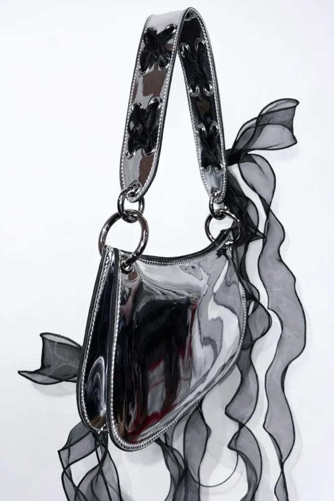 Organza Veil Bag in Silver