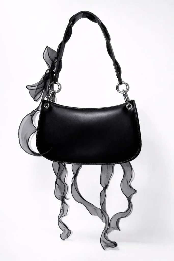 Organza Veil Bag in Black