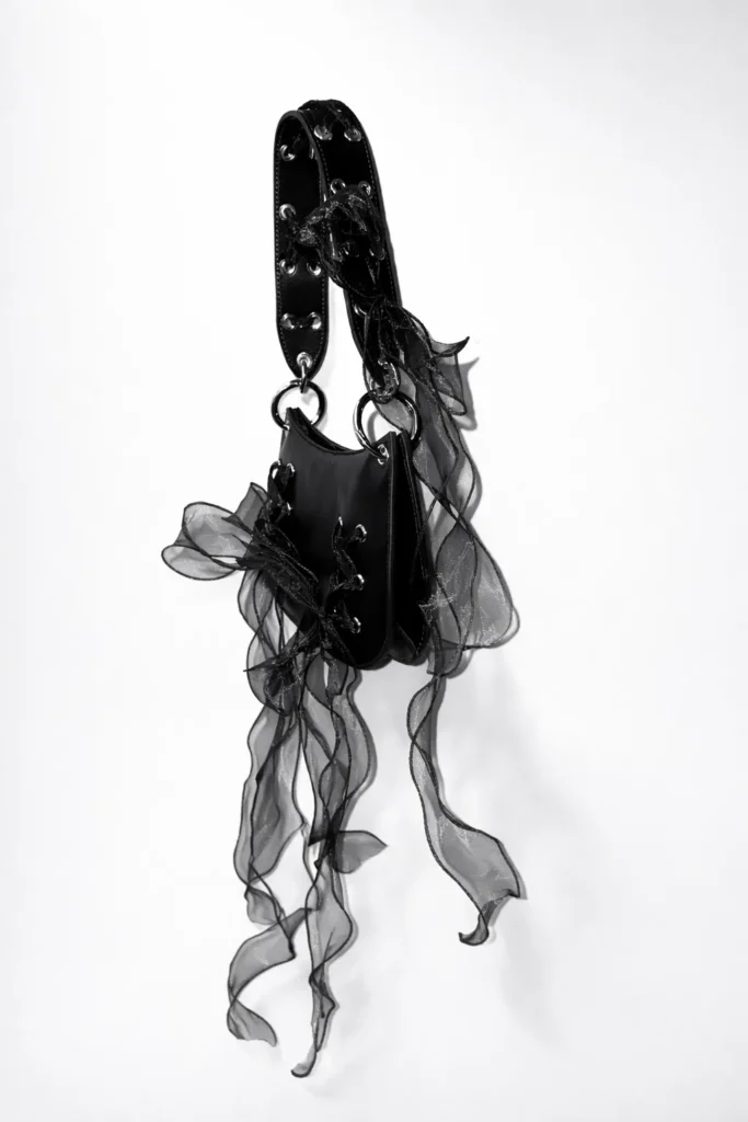 Organza Veil Bag in Black