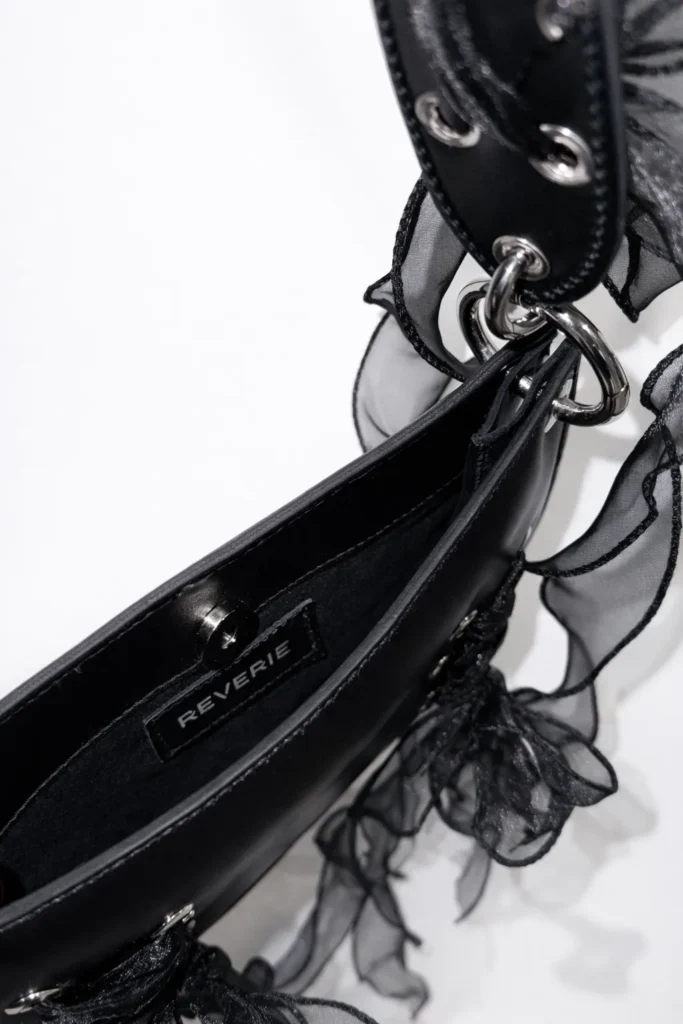 Organza Veil Bag in Black