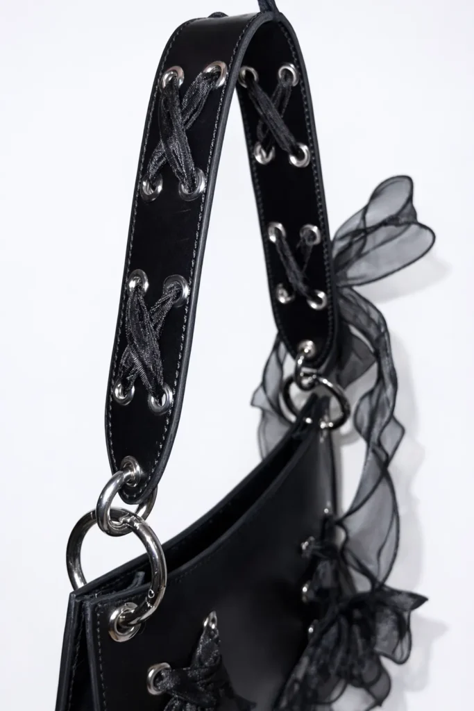 Organza Veil Bag in Black