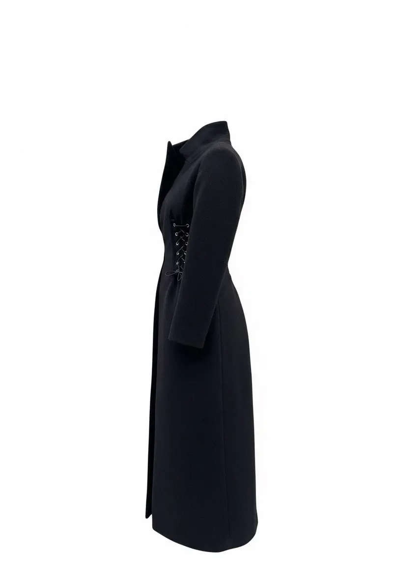 Nocturne Corset Coat in Wool - Image 2