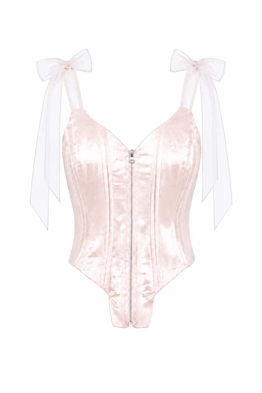 Obsidian Corset Part Of Set in Pink-Ivory - Image 1