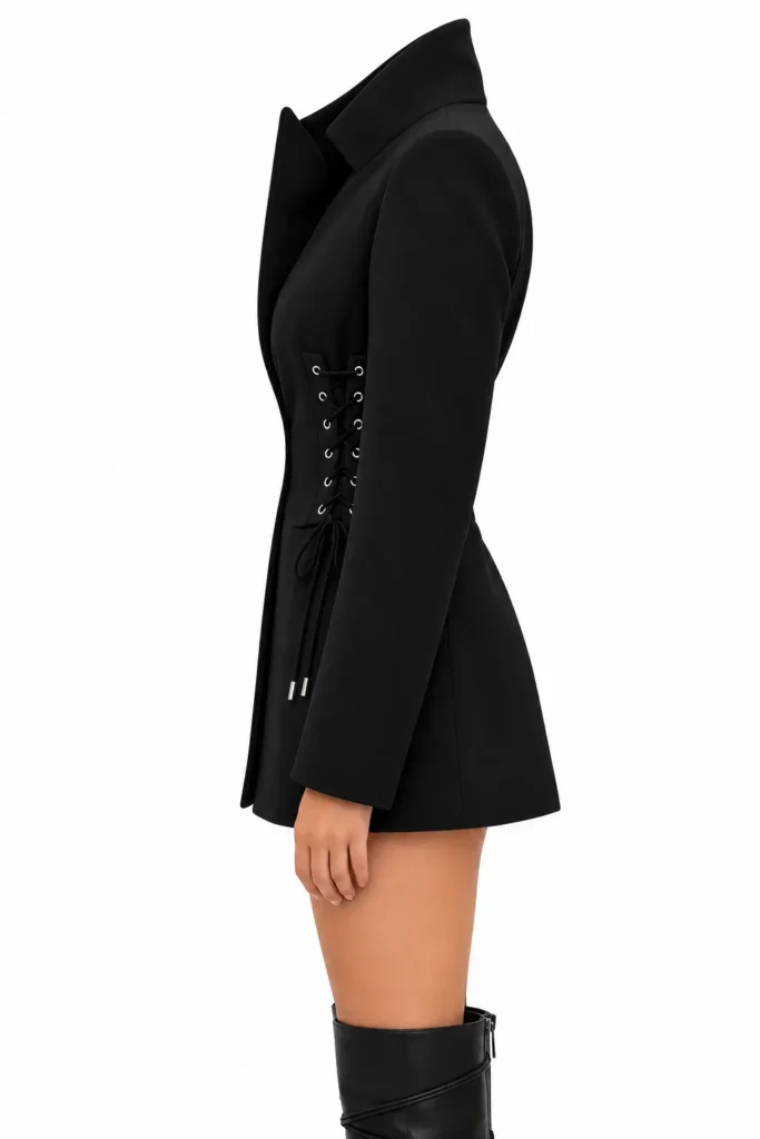 Nocturne Corset Blazer in Black