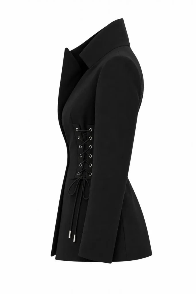 Nocturne Corset Blazer in Black