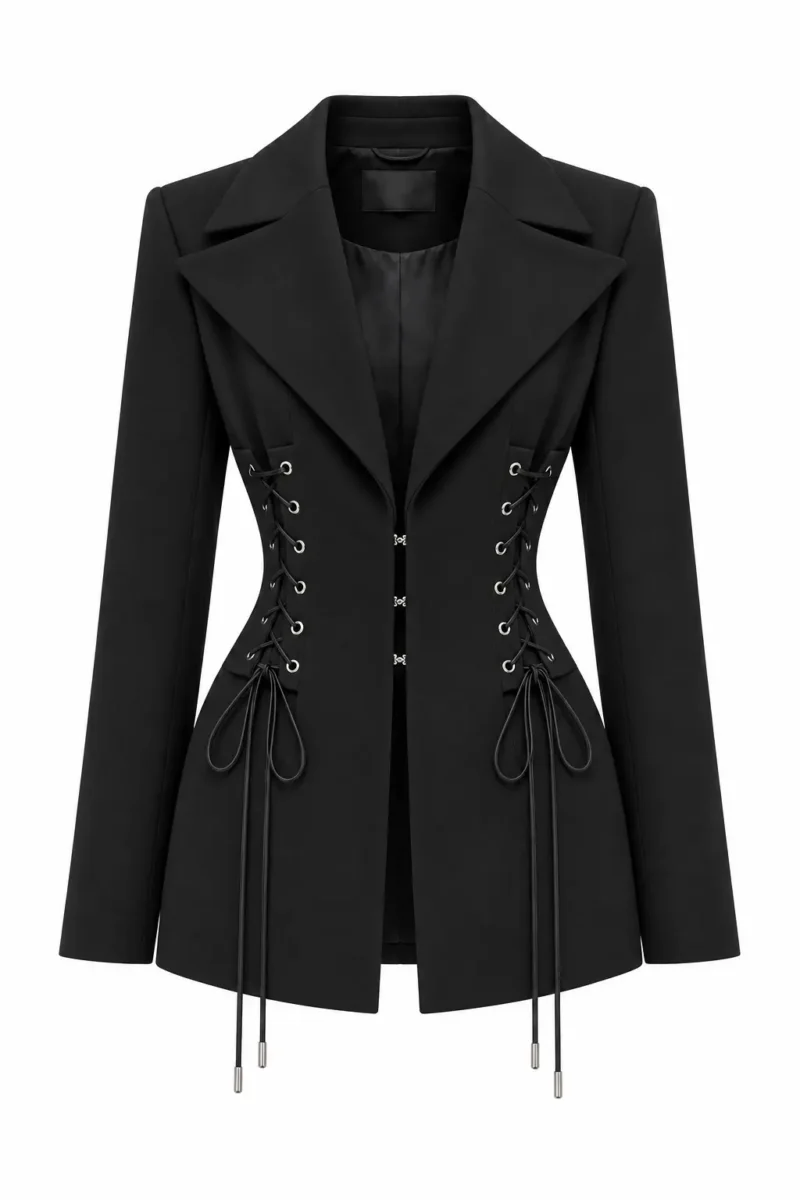 Nocturne Corset Blazer in Black